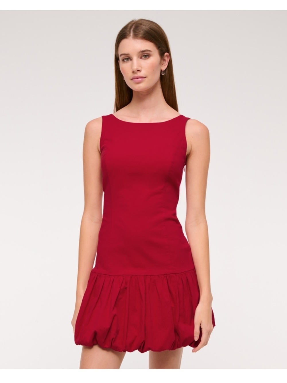NWT Abercrombie Tall Bubble Hem Low Back Mini Dress